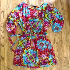 AQUA Colourful Beach Festival Dress XS